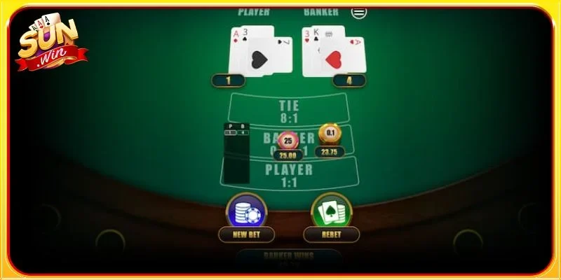 Một số cửa cược phổ biến có trong game bài Baccarat