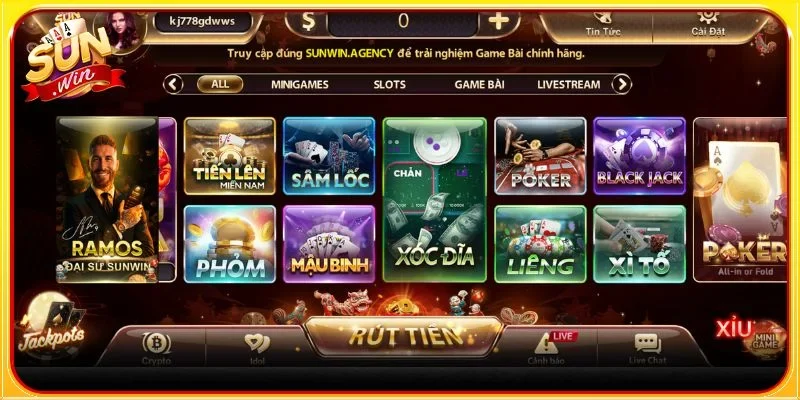 Tổng hợp các trò chơi bài tại SUNWIN được yêu thích